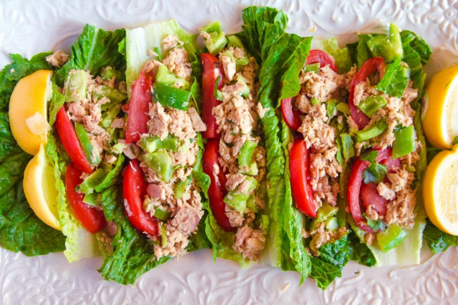 Tuna Salad Lettuce Wrap