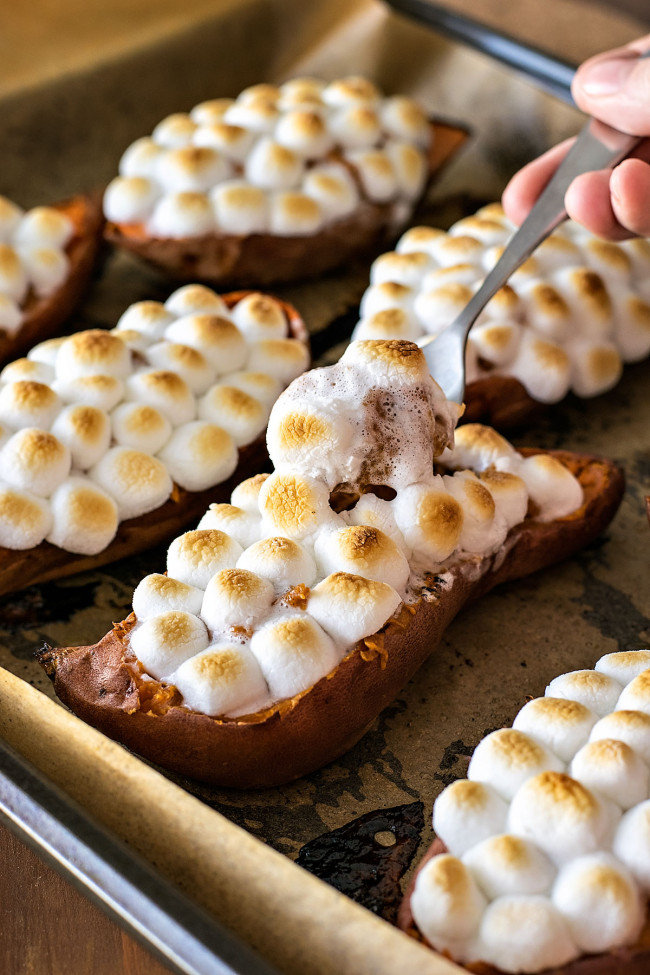Twice Baked Candied Sweet Potatoes