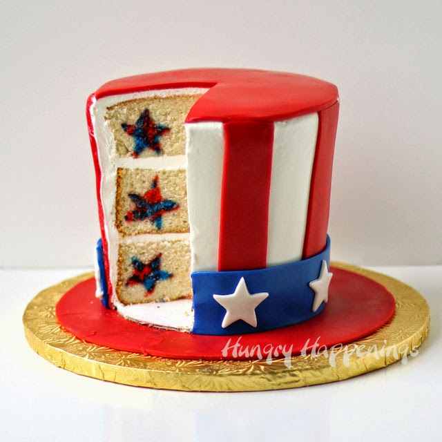 Uncle Sam Hat Surprise Cake