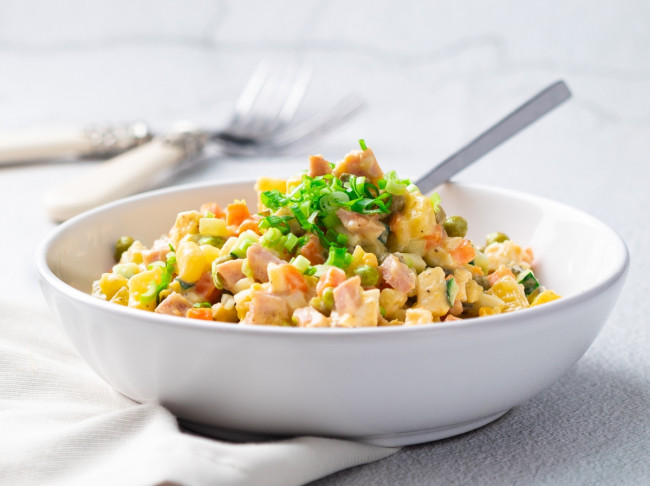 Olivier Salad – Ukrainian Potato Salad