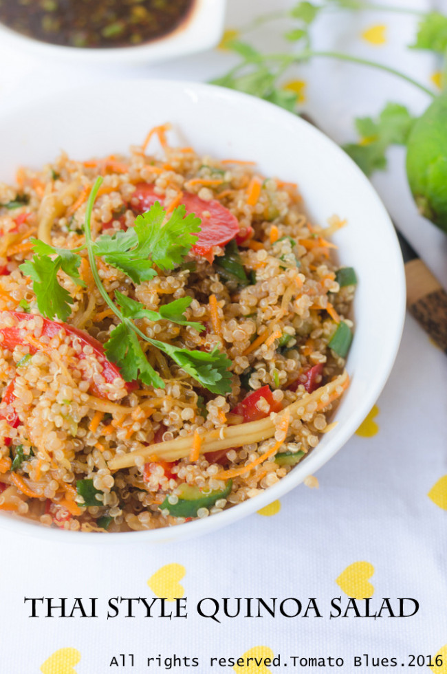 thai style quinoa salad recipe