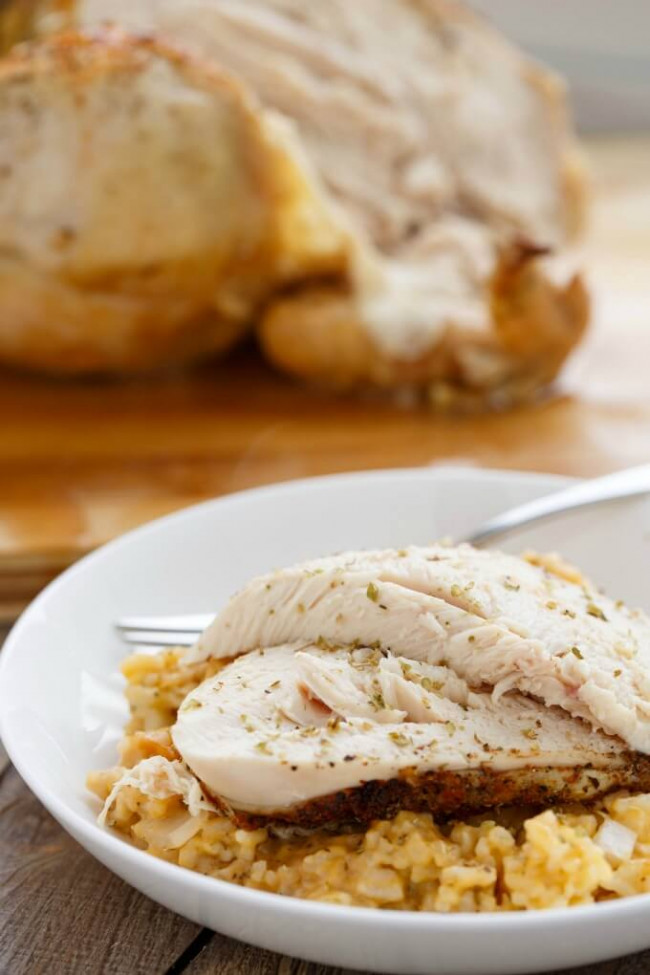 Whole Chicken and Rice in the Slow Cooker - The Cookie Writer