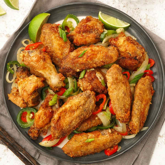 Crispy Salt And Pepper Chicken Wings ( Chinese Style )