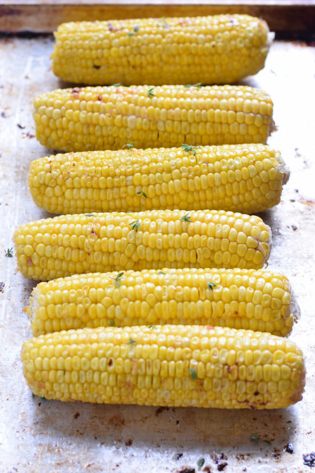 Oven Roasted Corn 