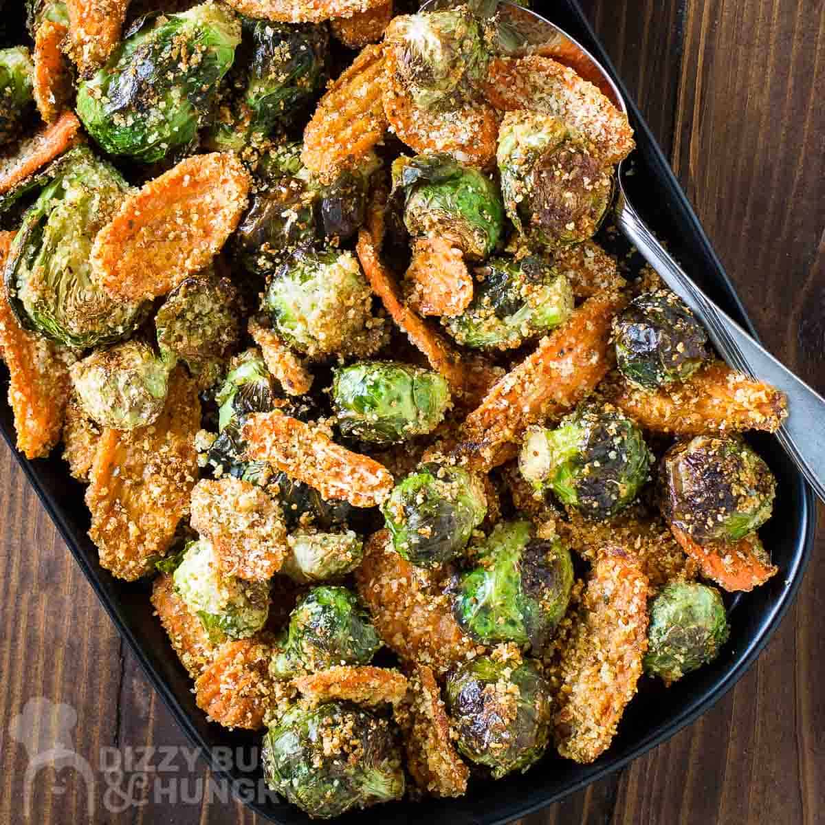 Roasted Brussels Sprouts and Carrots Recipe