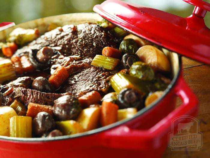 Slow Cooker Braised Pot Roast with Root Vegetables