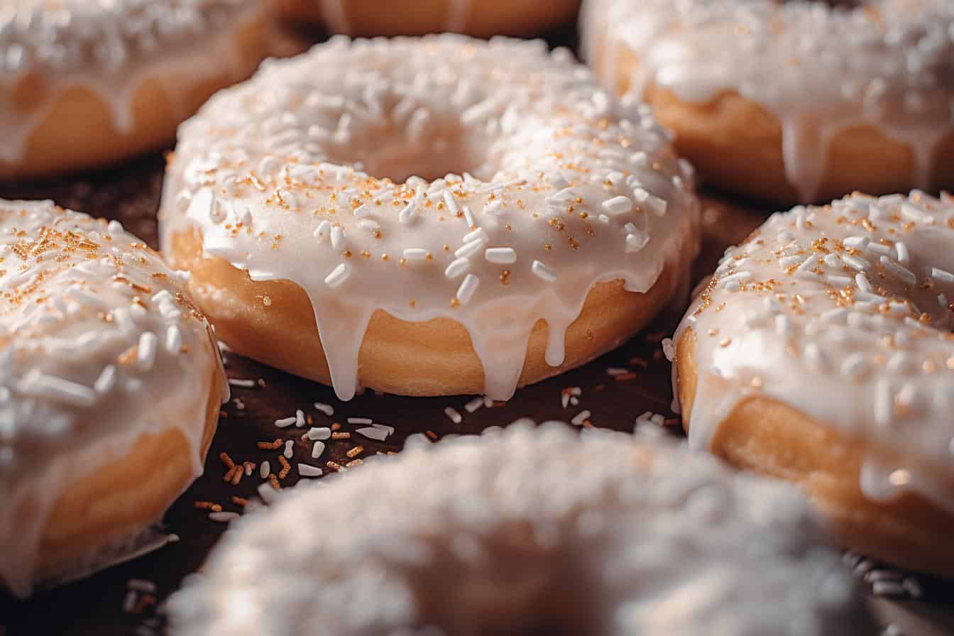 Vanilla Frosted Donuts