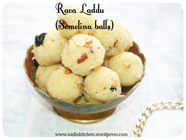 Rava Laddu-Thari Unda - Semolina balls