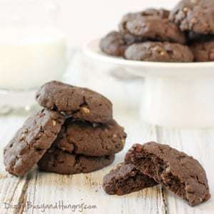 Double Chocolate Crunch Cookies