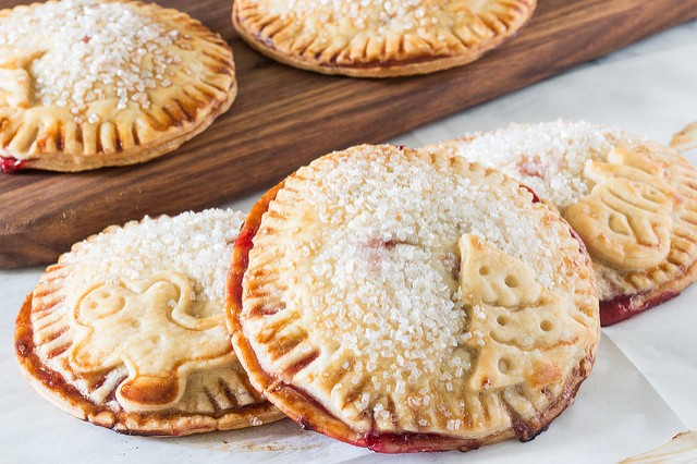 winter spice raspberry holiday hand pies