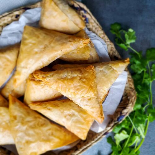 Baked Chicken samosa with phyllo