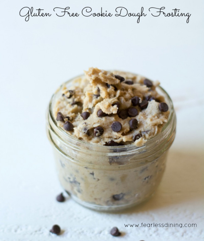 gluten free chocolate chip cookie dough frosting