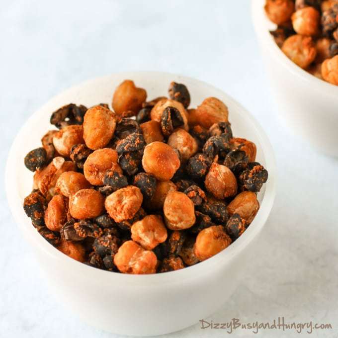 Chickpea and Black Bean Snack Mix