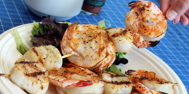 Shrimp and Scallop Kabobs - All recipes blog