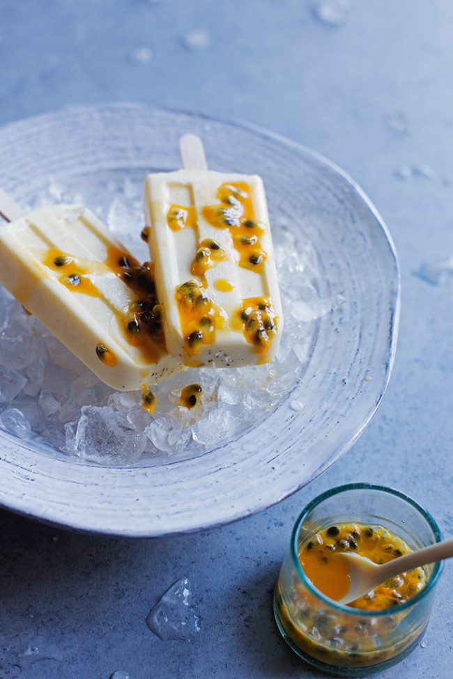 3-ingredient Passion Fruit Popsicles 
