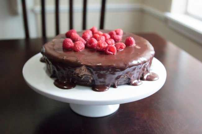 Flourless Chocolate Birthday Cake - Away From the Box