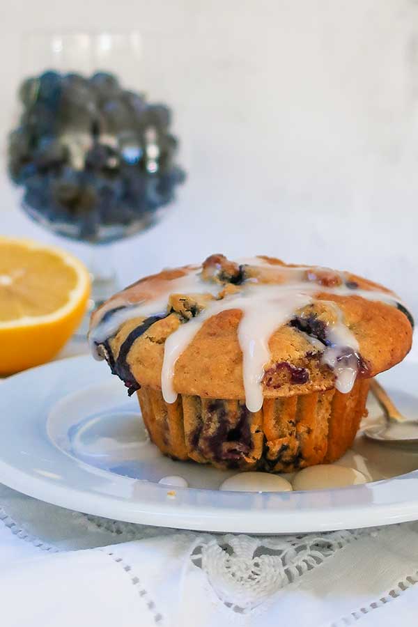 Lemon Blueberry Muffins - Gluten Free