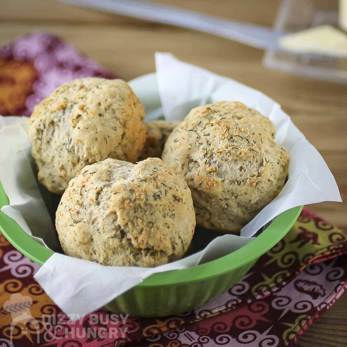 Parmesan Dill Air Fryer Biscuits