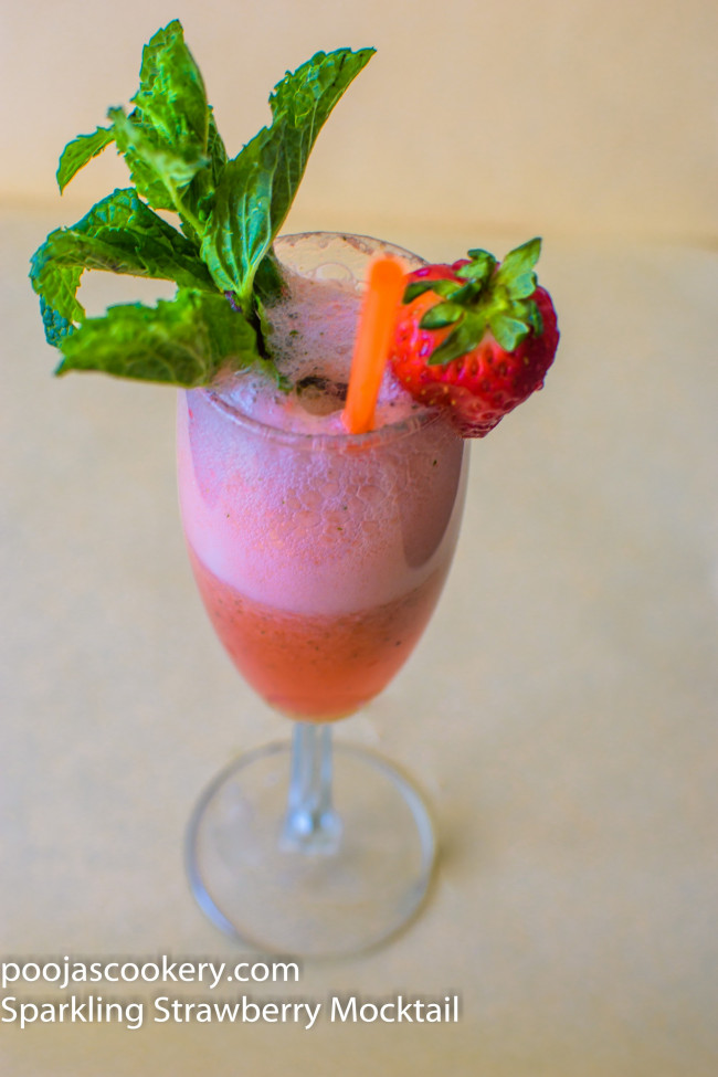 Sparkling Strawberry Mocktail