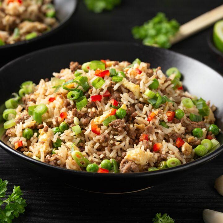 Asian ground beef and rice