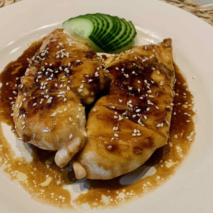 Chicken breast in teriyaki sauce