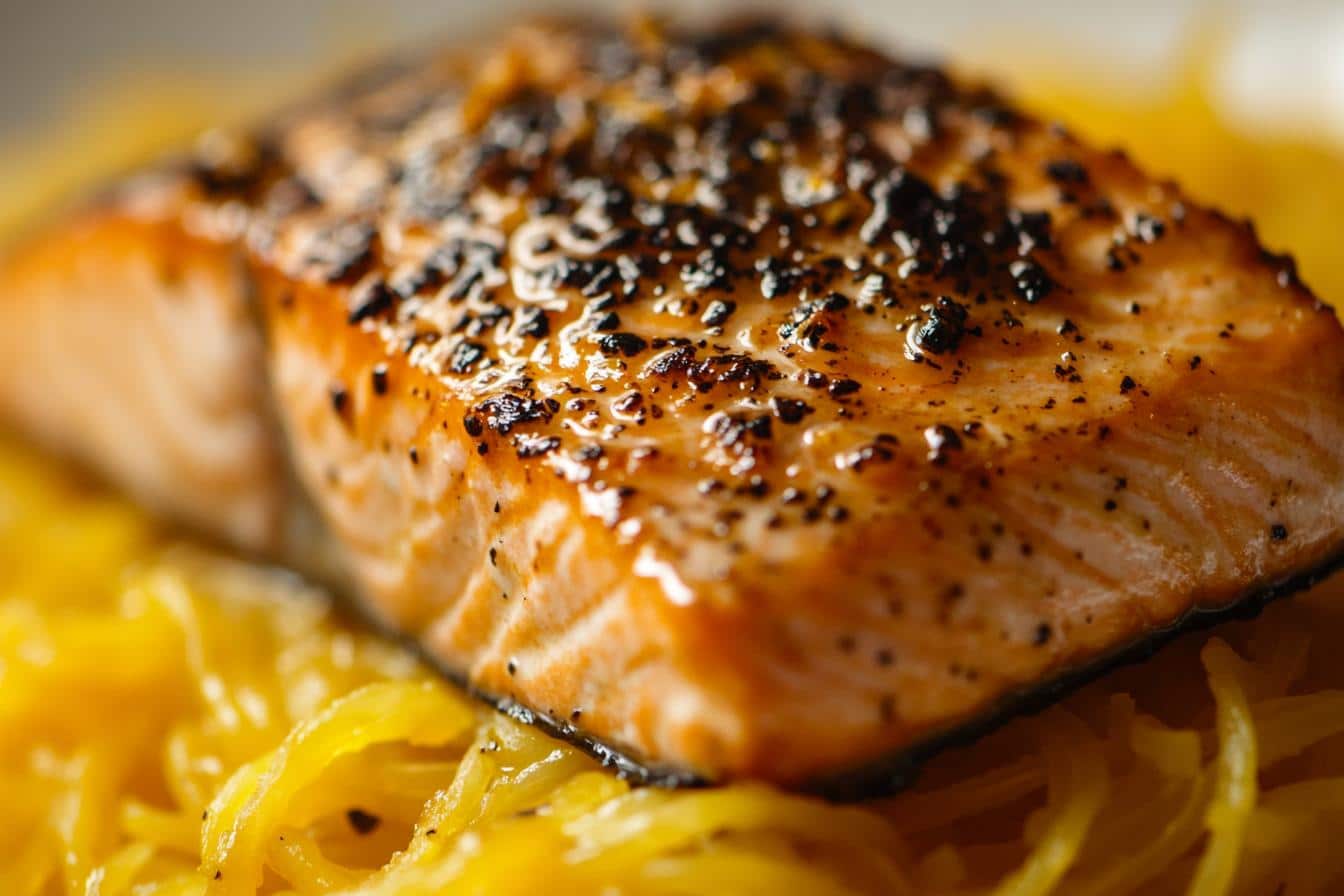 Salmon and Spaghetti Squash