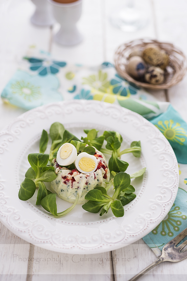 Spring Nests With Spinach