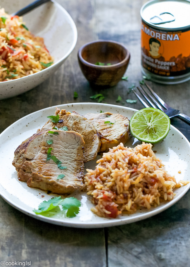 Chipotle Pork Tenderloin And Mexican Rice Recipe