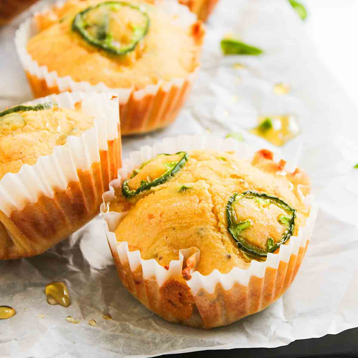 Jalapeño Cheddar Cornbread Muffins