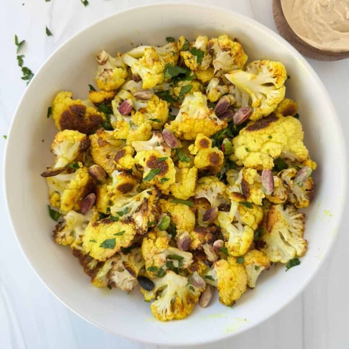 Roasted Cauliflower With Tahini