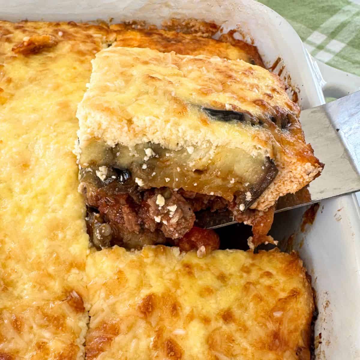 Lamb Moussaka Without Bechamel