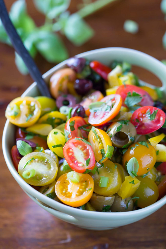 Tomato And Olive Salad Recipe