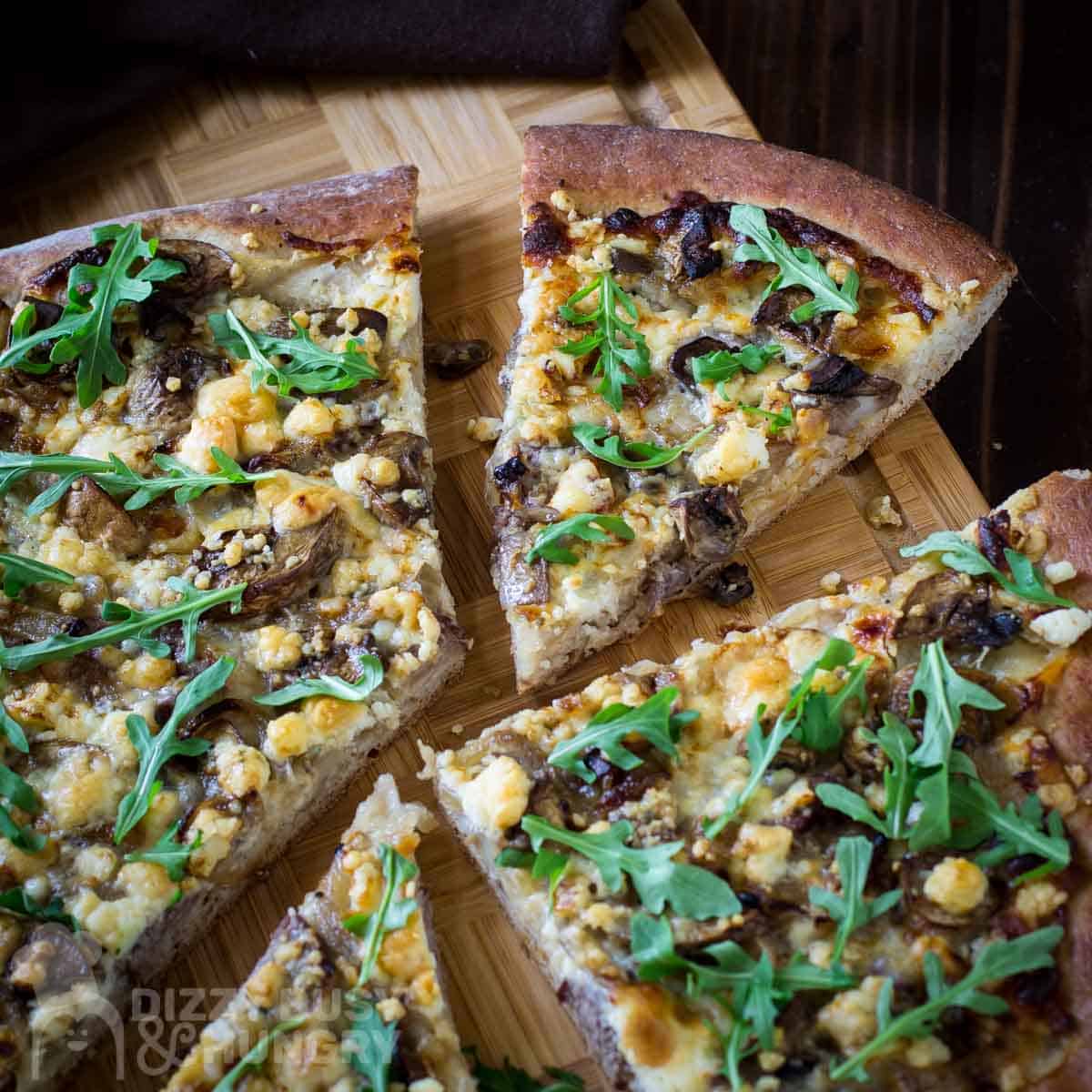 Steak and Blue Cheese Pizza
