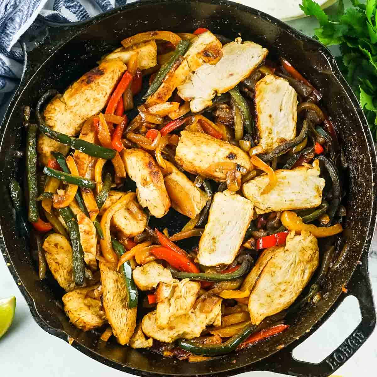 Skillet Chicken Fajitas