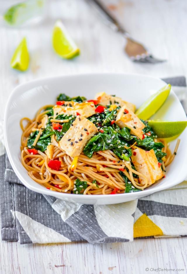 Buckwheat Soba Noodles With Coconut-lime Tofu Recipe