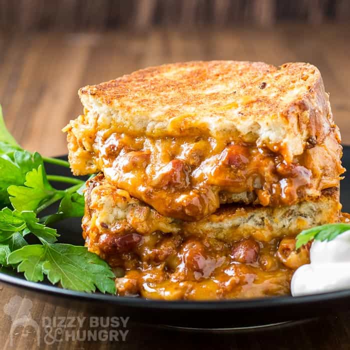 Chili Cheese Grilled Sandwiches
