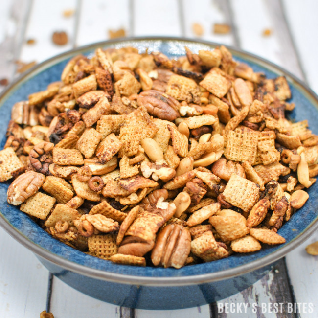 Slow Cooker Sweet Spicy Chex Mix (Gluten Free)