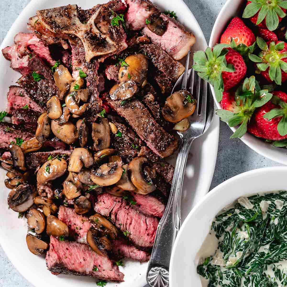 Cast Iron Porterhouse Steak