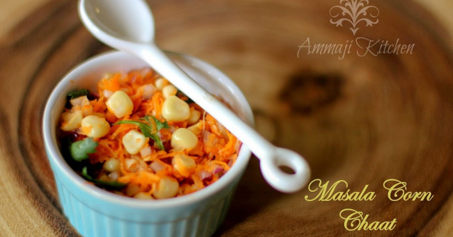 masala corn chaat | indian food recipes