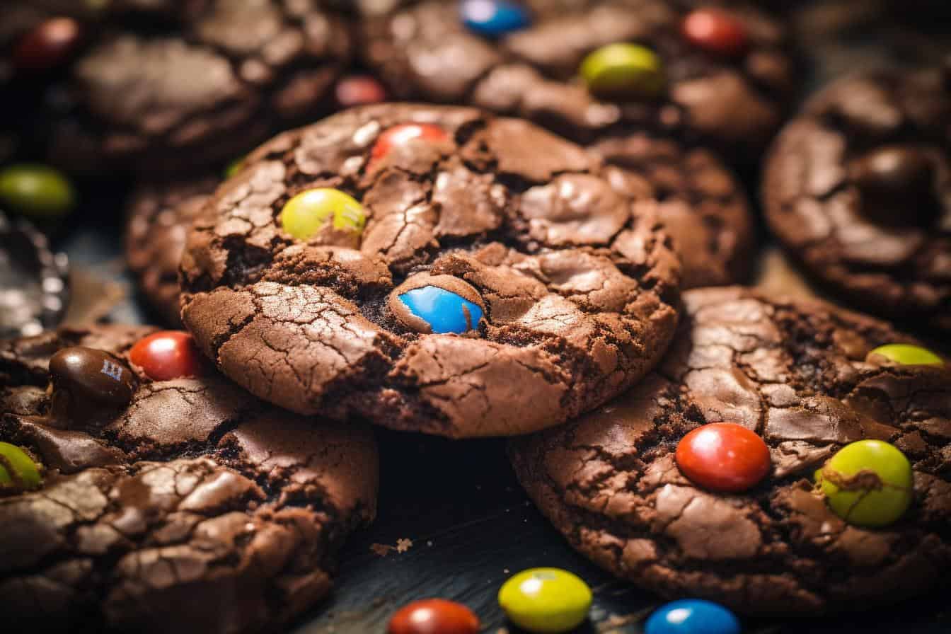 Brownie M&M Cookies