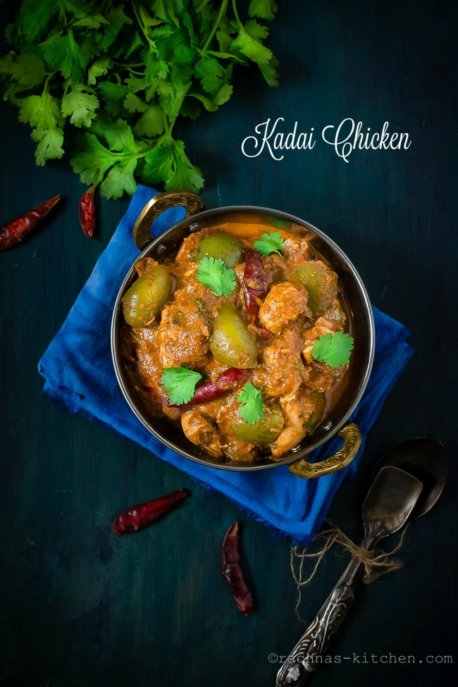 kadai chicken recipe, chicken karahi | chicken kadai recipe