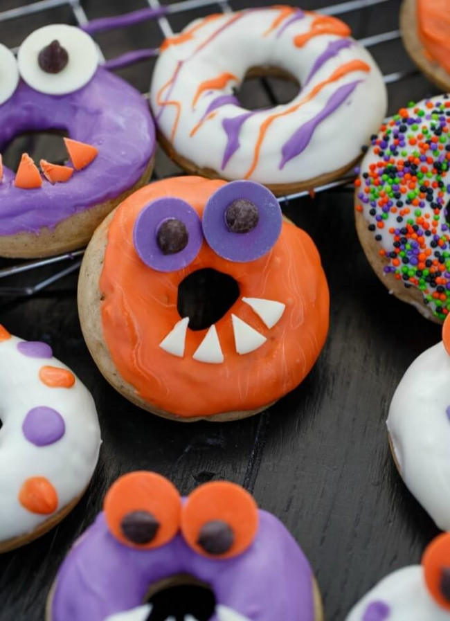 Halloween Monster Doughnuts