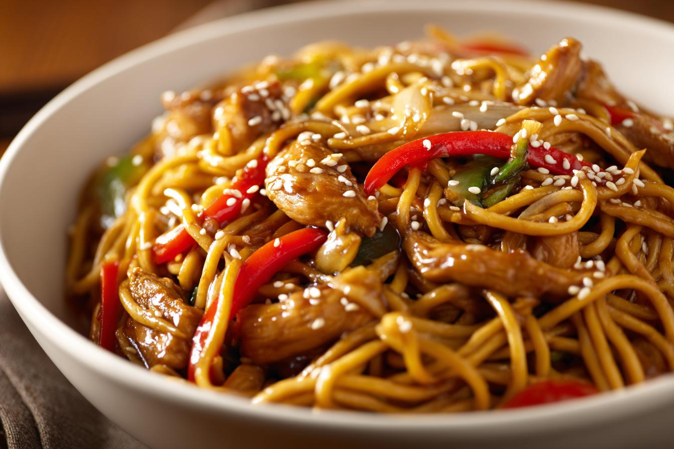 Blackstone Chicken Lo Mein