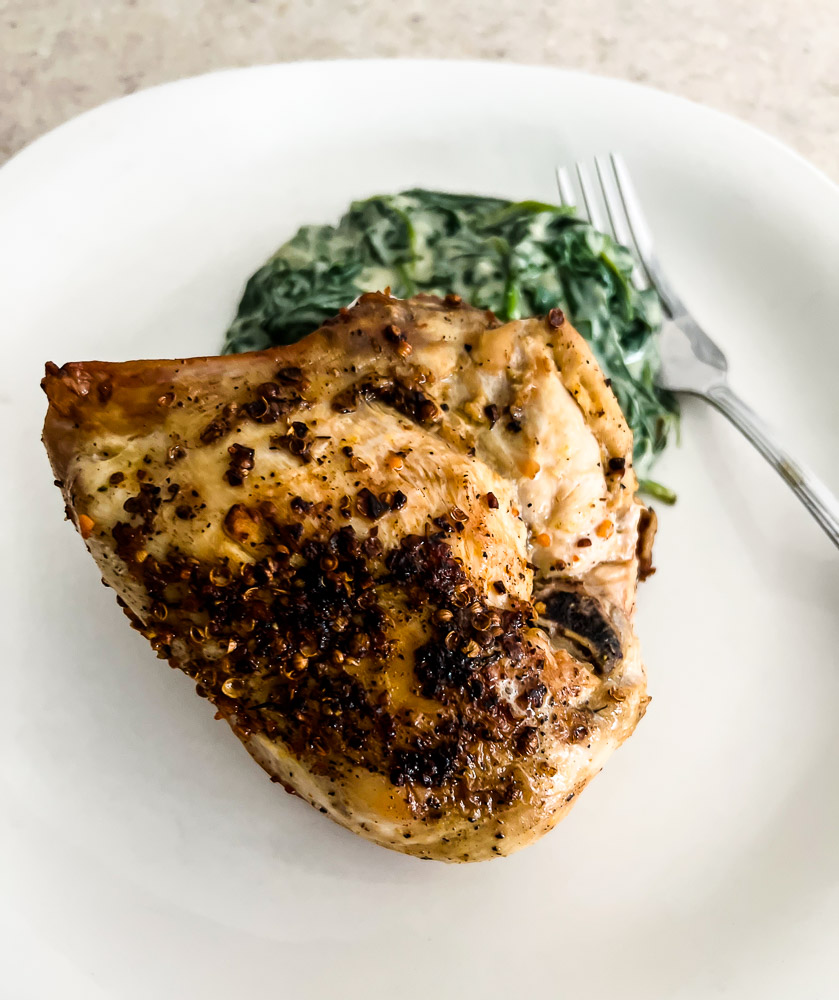 Baked Bone-in Chicken Breasts - Lisa G Cooks