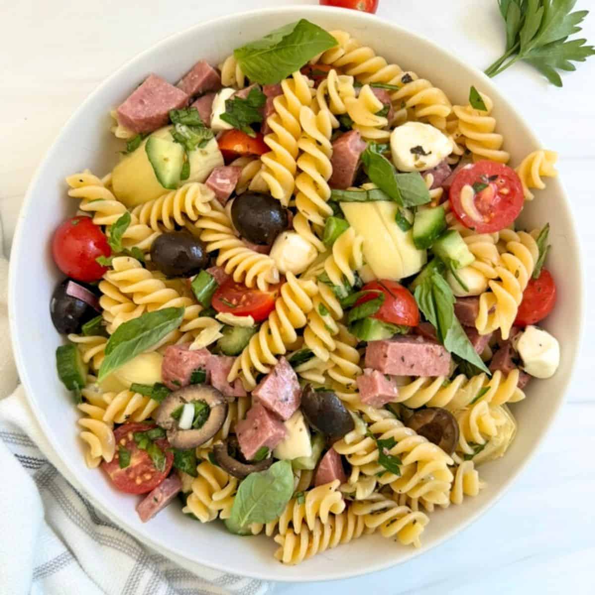 Healthy Italian Gluten Free Pasta Salad Recipe 