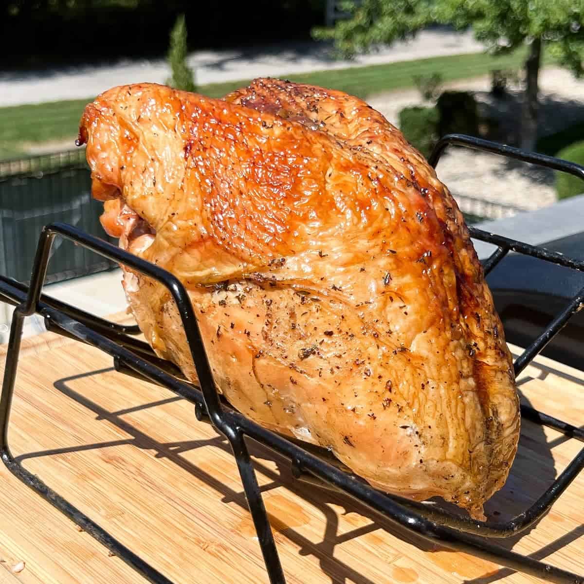 Pellet Grill Smoked Turkey Breast
