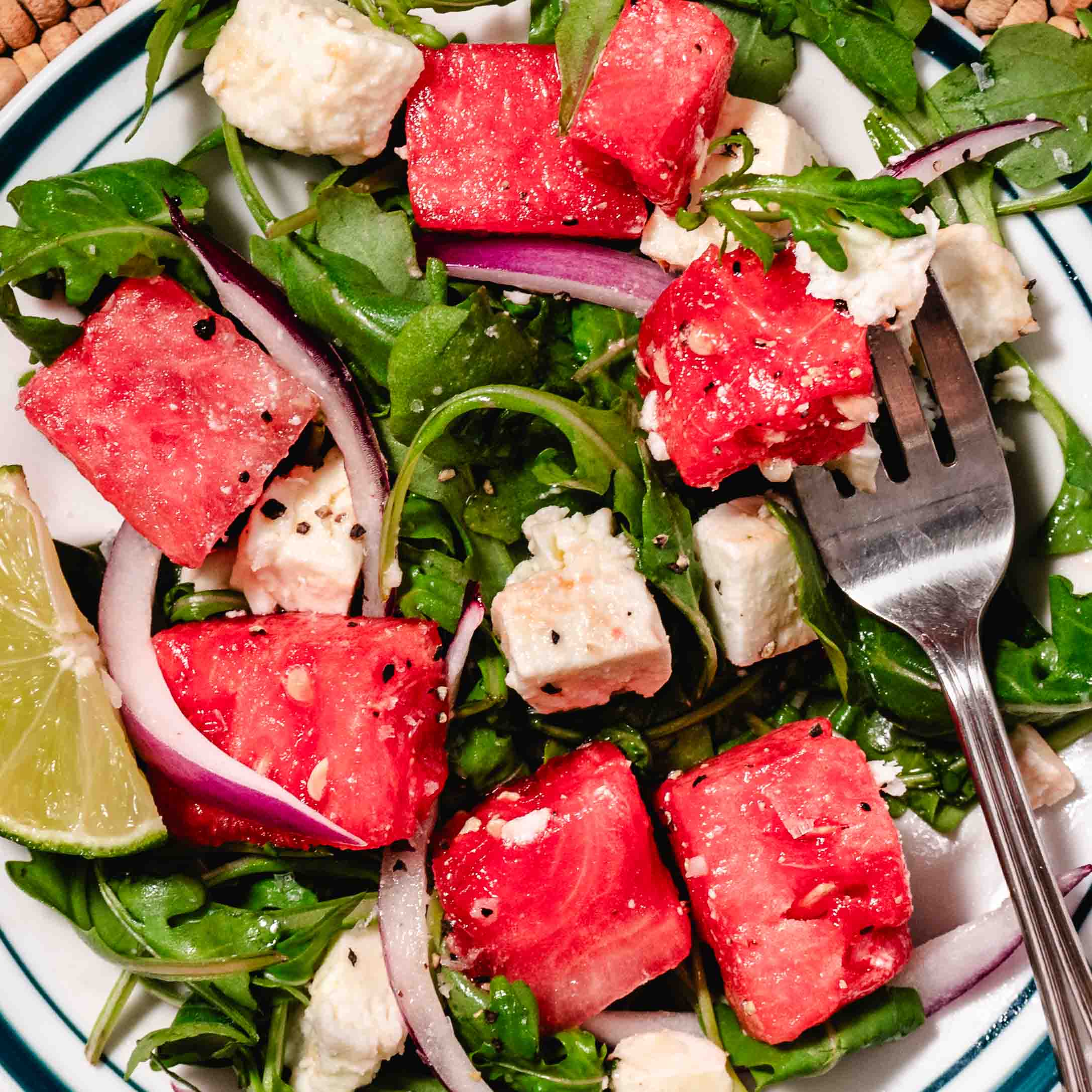 Watermelon Arugula Salad with Feta