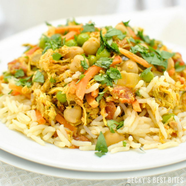 Slow Cooker Chicken Tikka Masala with Vegetables