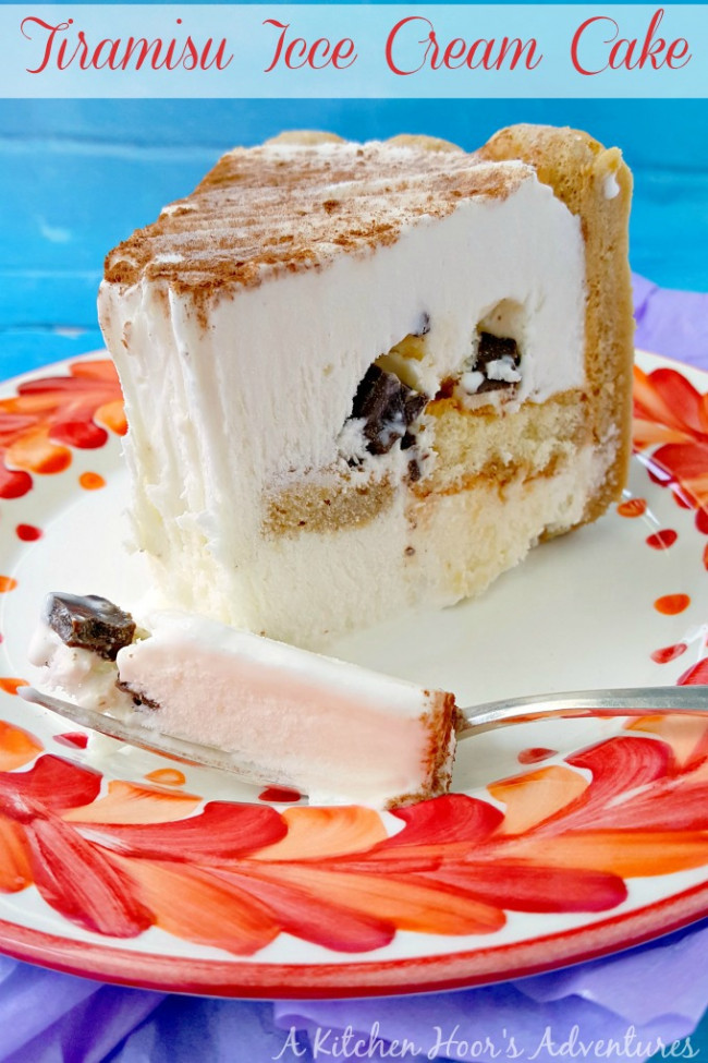 #CuriousCreamery Tiramisu Ice Cream Cake #ad - A Kitchen Hoor's Adventures