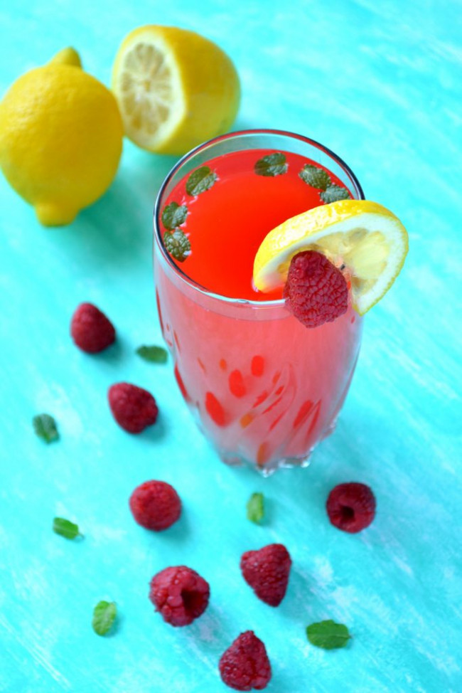 Raspberry Mint Lemonade